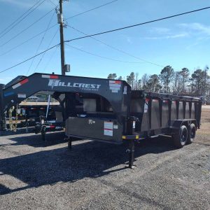 7X16 16K HILLCREST GOOSENECK DUMP 40" SIDES